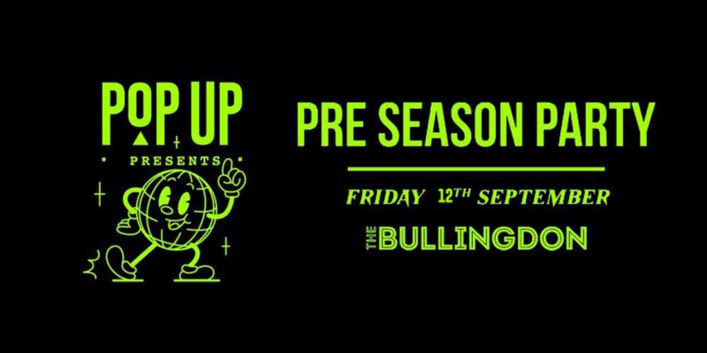 Popup Pre Season Warm Up Party || September First Show Back