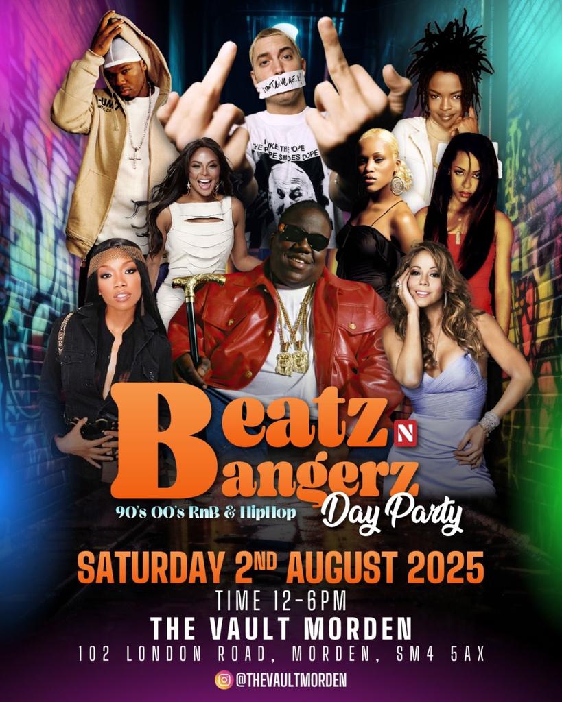 Beatz N Bangerz - 90's / 00's RnB & HipHop Day Party!