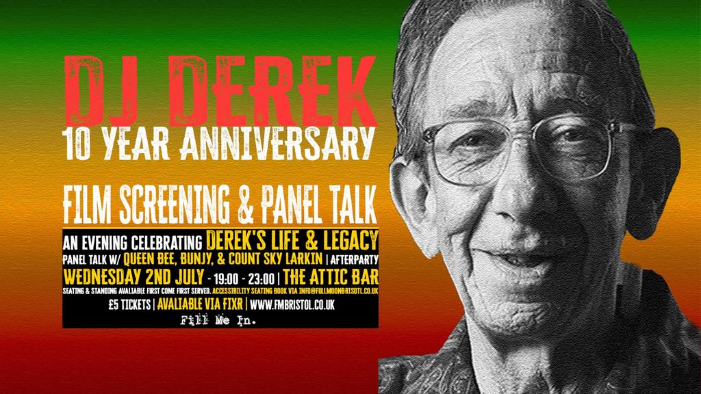 DJ Derek 10th anniversary - Film Screening & Panel Talk
