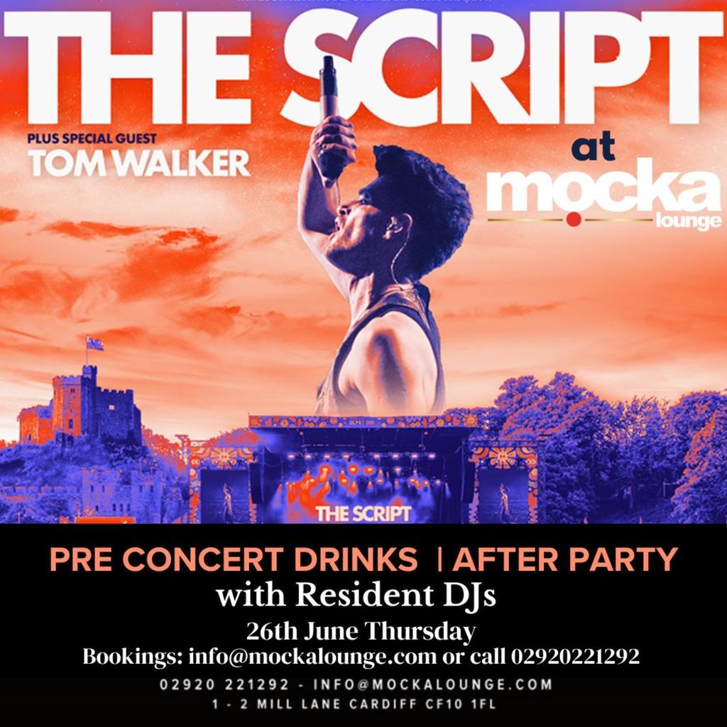 The Script Pre Concert Drinks and Afterparty