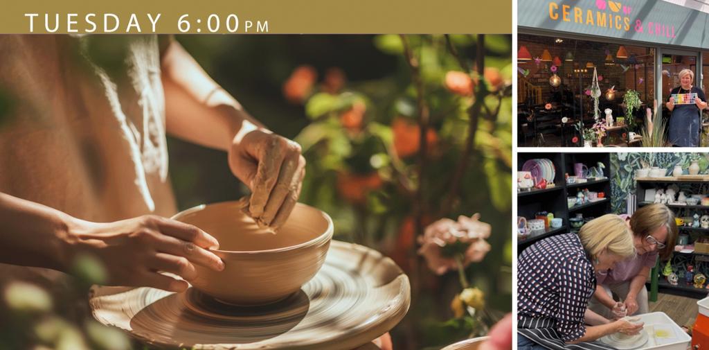Pottery Throwing Hour TUESDAY  6pm - 7pm