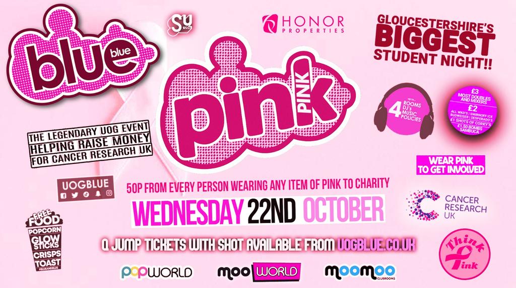 Blue & Blue Wednesdays | 🩷 PINK & PINK 🩷 Gloucestershire’s Biggest Student Night 💙
