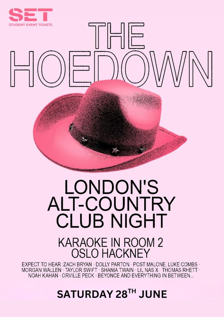 THE HOEDOWN: Alt Country Club Night @ OSLO HACKNEY - SATURDAY 28TH JUNE