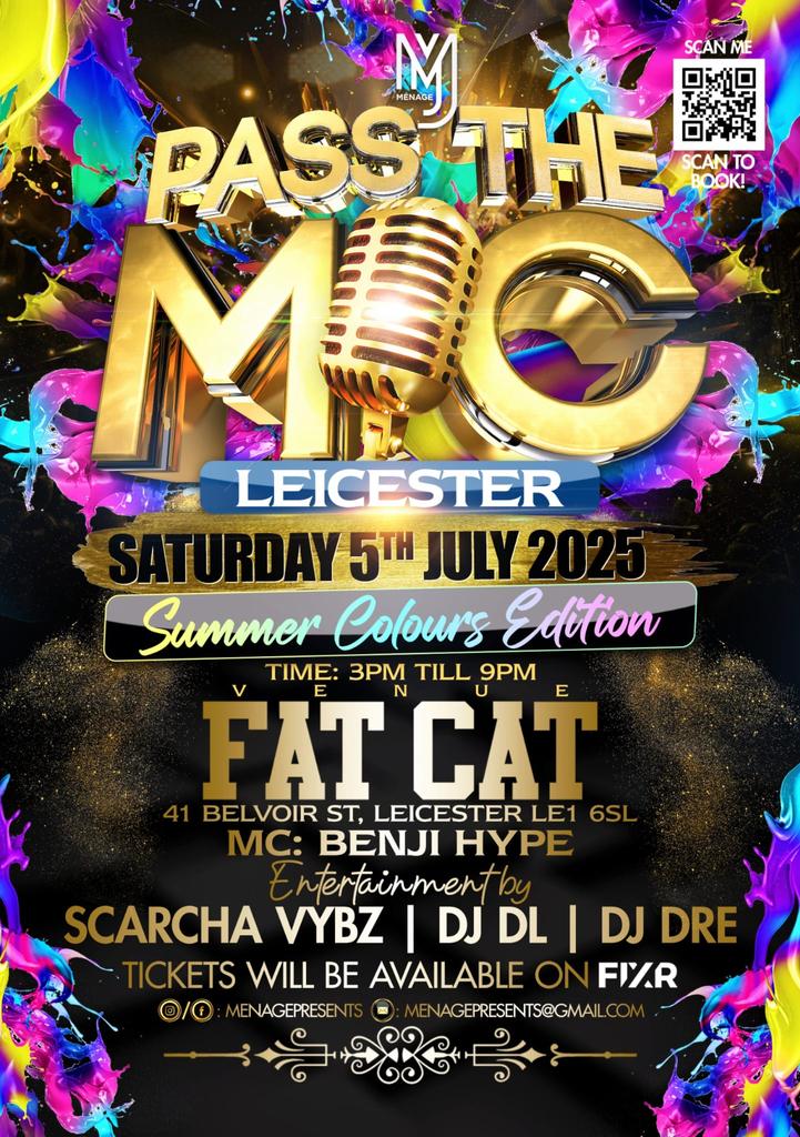 Pass the Mic Summer colours Leicester edition 2025