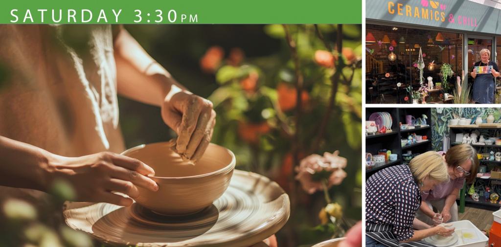 Pottery Throwing Hour SATURDAY 3:30pm - 4:30pm