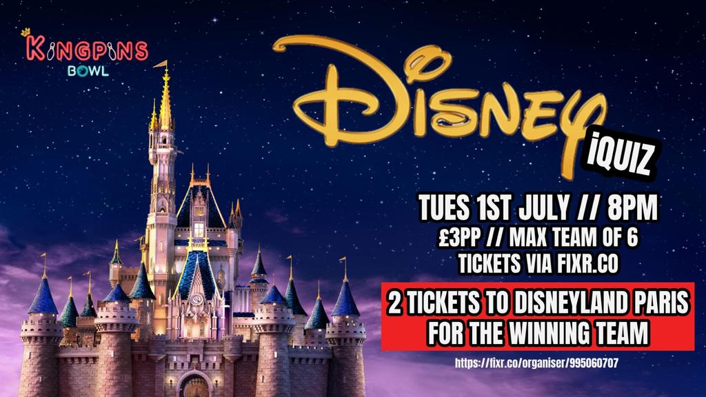 iQUIZ SPECIAL - DISNEY (2 TICKETS TO DISNEYLAND PARIS FOR THE WINNERS)