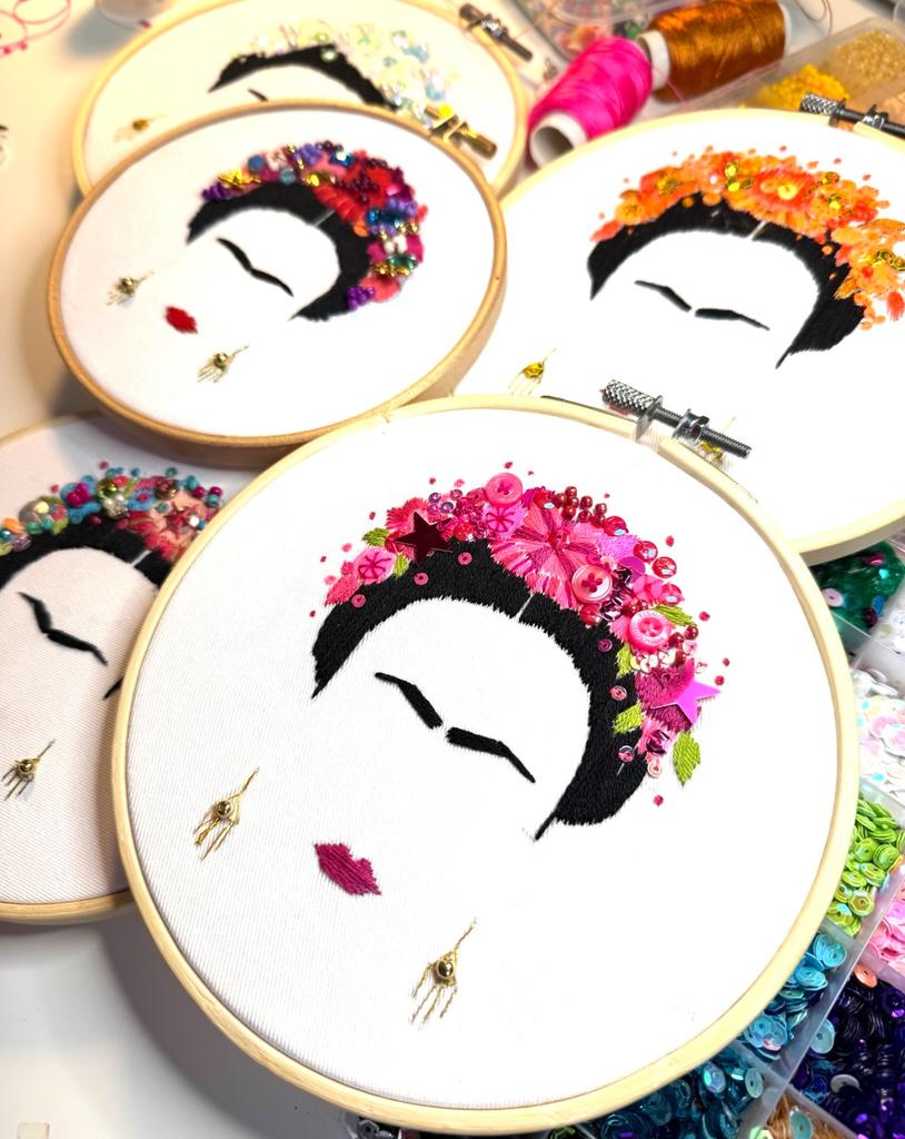Frida Kahlo Embroidery Workshop at The Duke's Head, Putney