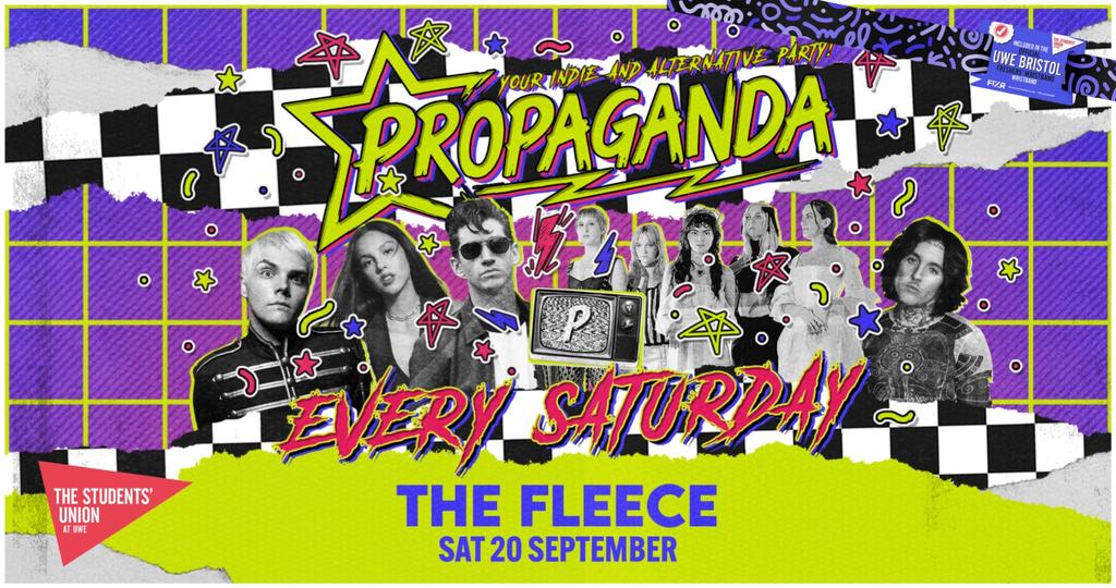 UWE Bristol Official Freshers | Propaganda Indie Party