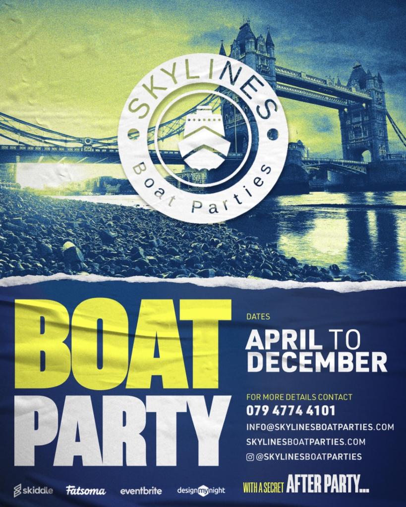 Boat Party on the thames with a Free After party