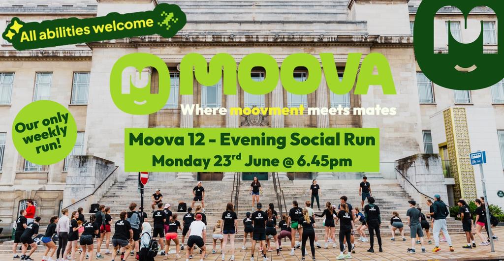 MOOVA MONDAYS 12 - Evening Social Run - Mon 23rd June