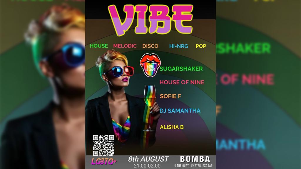 VIBE - LBGTQ+ - Aug 08 - Bomba Exeter