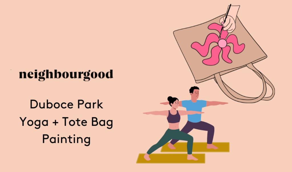 Duboce Park Yoga + Tote Bag Painting