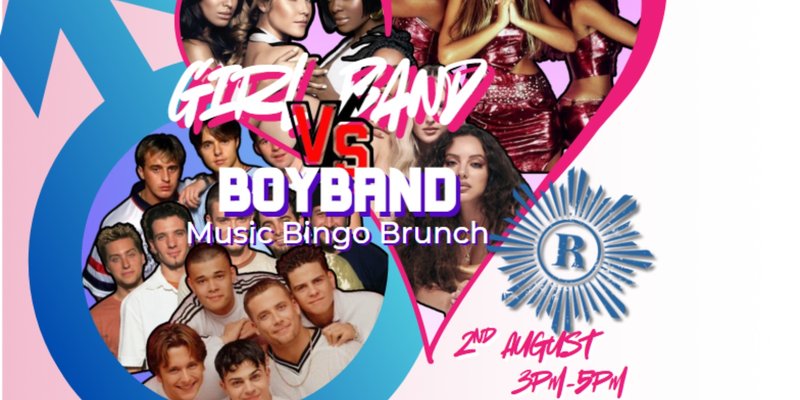 GIRL BAND VS BOY BAND MUSIC BINGO BOTTOMLESS BRUNCH