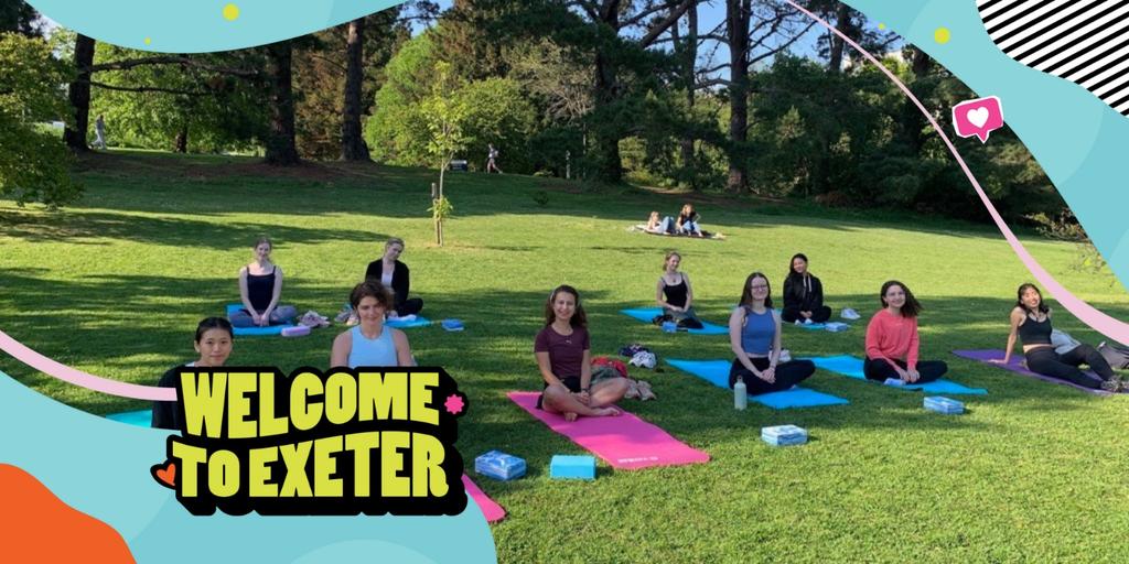 Outdoor Yoga on Magnolia Lawn