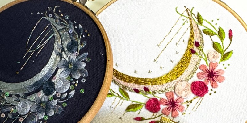 Autumn Moon Embroidery Workshop at The Banker, EC4