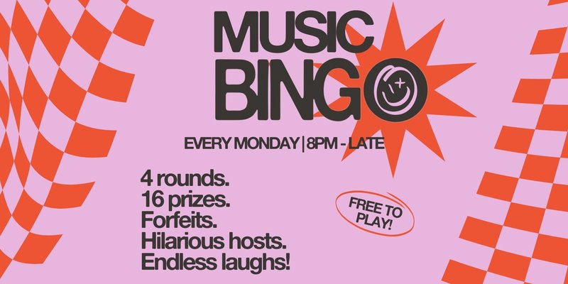 MUSIC BINGO | Every Monday!🎵🍻
