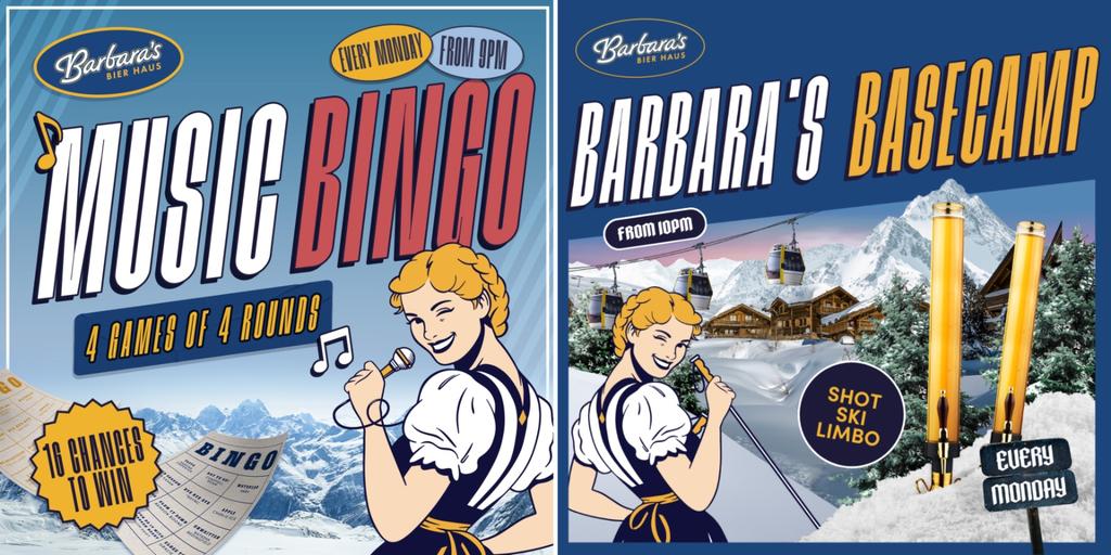 Barbara's Music Bingo & Basecamp Mondays!