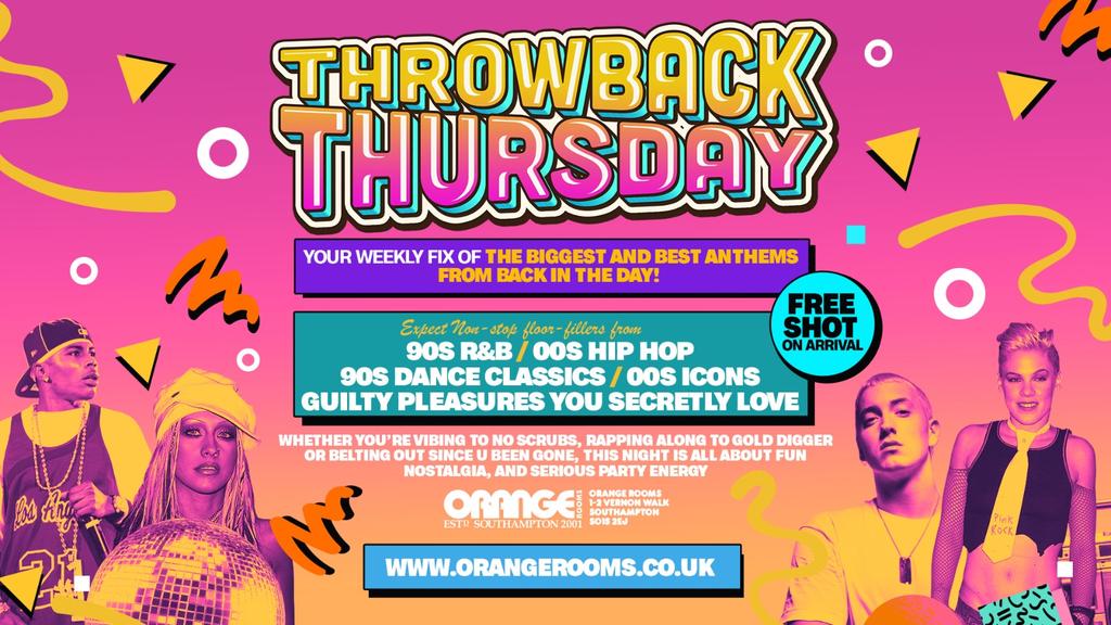 🎤 Throwback Thursdays at Orange Rooms 🪩