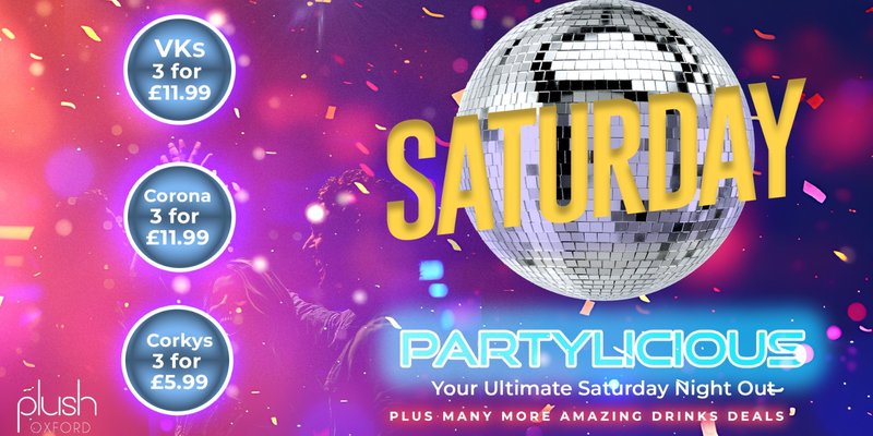 PARTYLICIOUS - Your Ultimate Saturday Night Out