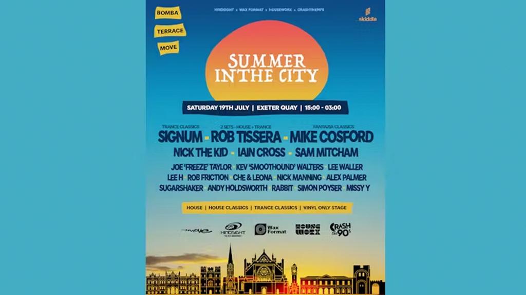 Summer In The City 2025 - Signum - Rob Tissera - Mike Cosford - Move - Exeter