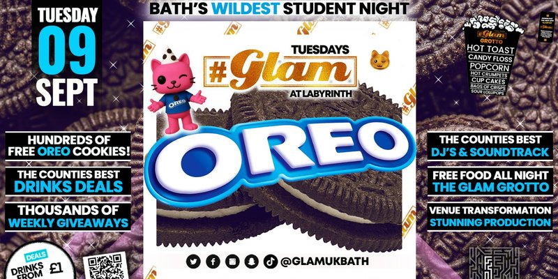Glam - 🍪OREO PARTY🍪 | Every Tuesday at Labyrinth 😻