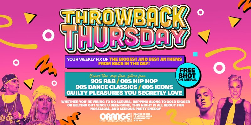 🎤 Throwback Thursdays at Orange Rooms 🪩