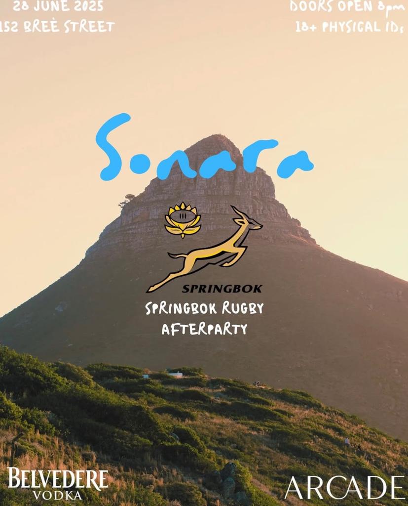 SONARA SPRINGBOK AFTERPARTY