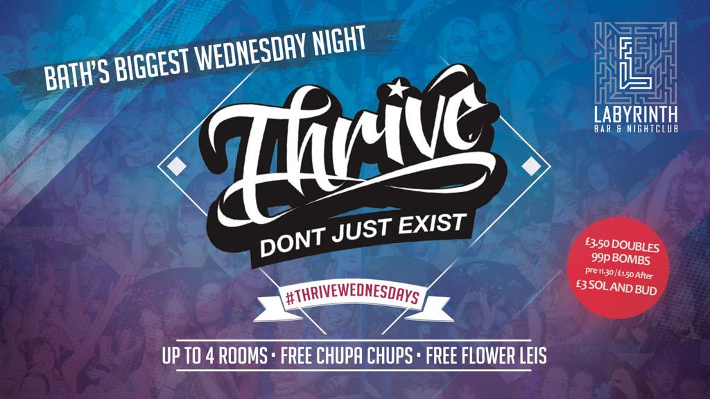 Thrive Wednesdays at Labs - Bath's Best Wednesday Night! 🥳