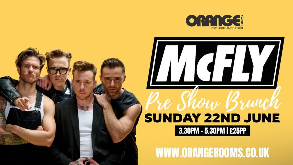 🎸 McFly Pre-Show Bottomless Brunch!