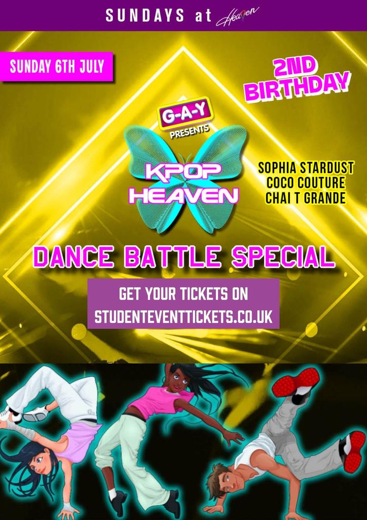 KPOP HEAVEN: Dance Battle Special @ HEAVEN - SUNDAY 6TH JULY