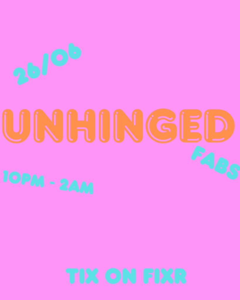 UNHINGED playlist partyyyyyyyy!!!