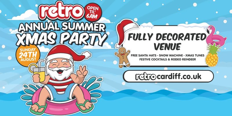 Retro Summer Christmas Party