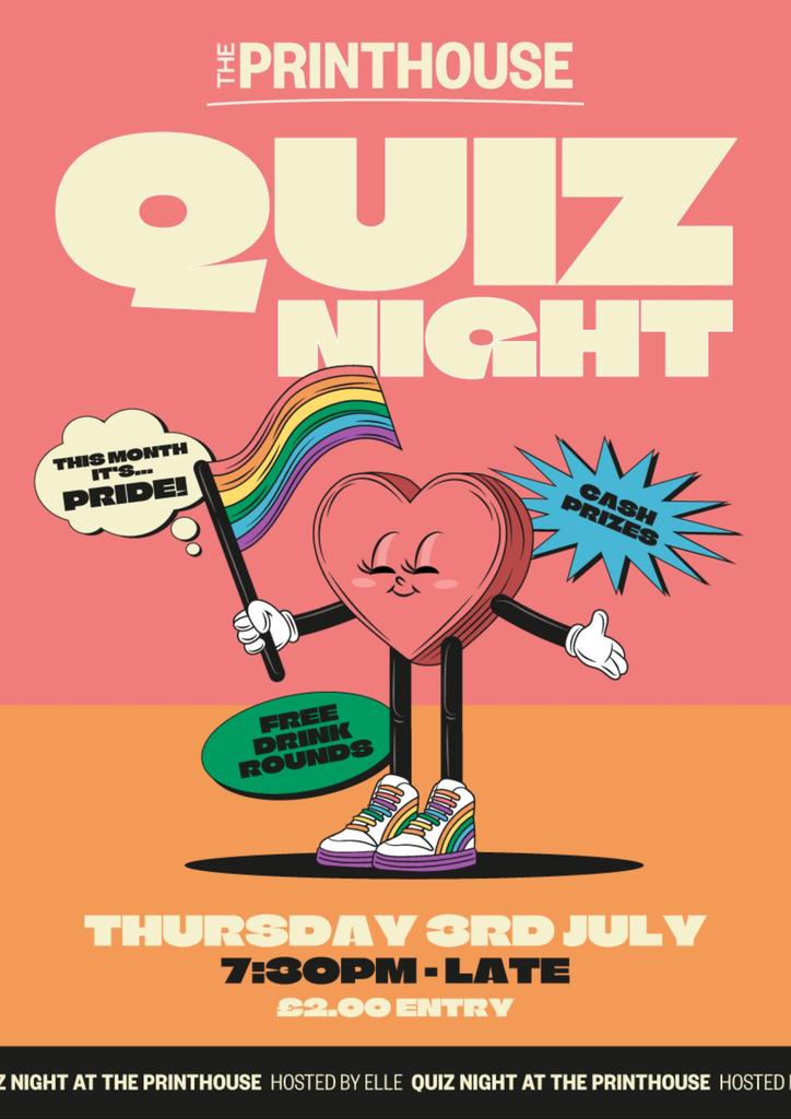 Quiz Night at The Print House! (PRIDE SPECIAL 🏳️‍🌈)