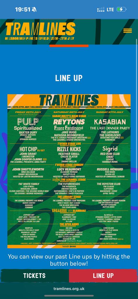 Tramlines Festival 2025
