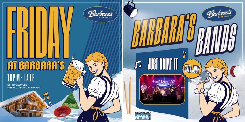 Friday Nights at Barbara's & Jazz Festival LIVE Band!