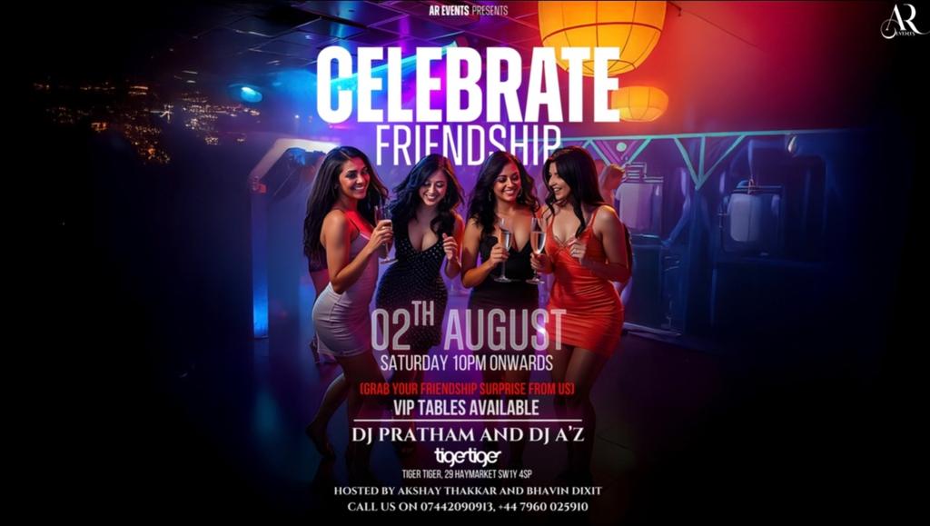 FRIENDSHIP DAY VIBES BOLLYWOOD PARTY BY AR EVENTS !!