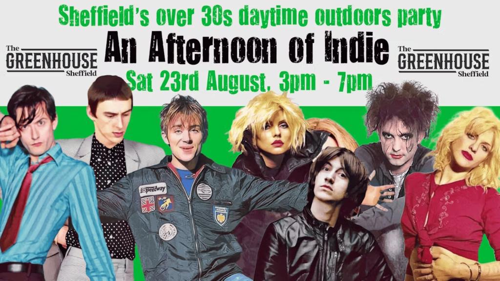 SHEFFIELD: An Afternoon of indie - Outdoor Indie for the over 30s: 23rd August, 3pm-7pm *Well over 1/3 Sold*
