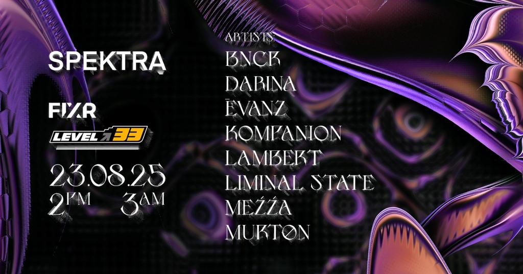 SPEKTRA: AUGUST 23RD (TECHNO)