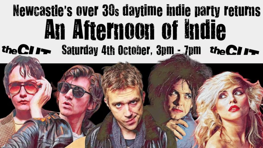 NEWCASTLE: An Afternoon of indie - Indie for the over 30s: 4th October, 3pm-7pm- 1/3 sold by 1 July!