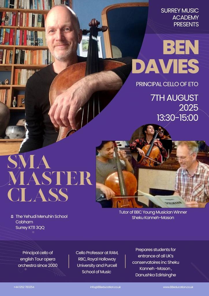 Cello Masterclass with RAM Cello Professor Ben Davies
