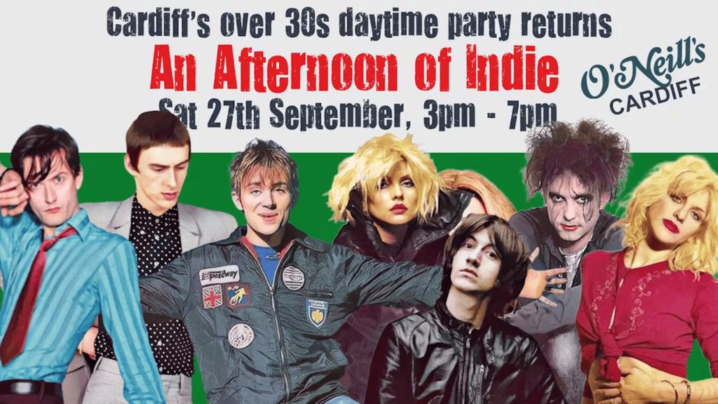 CARDIFF: An Afternoon of indie - Indie for the over 30s: 27th September, 3pm-7pm