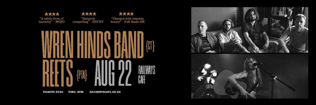 Wren Hinds Band & Reets – Live at Railways Café 22 Aug