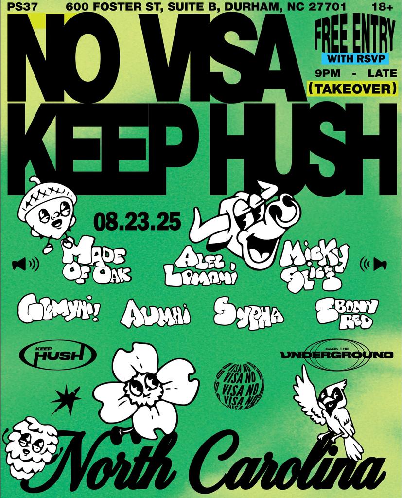 Keep Hush North Carolina: NO VISA Takeover