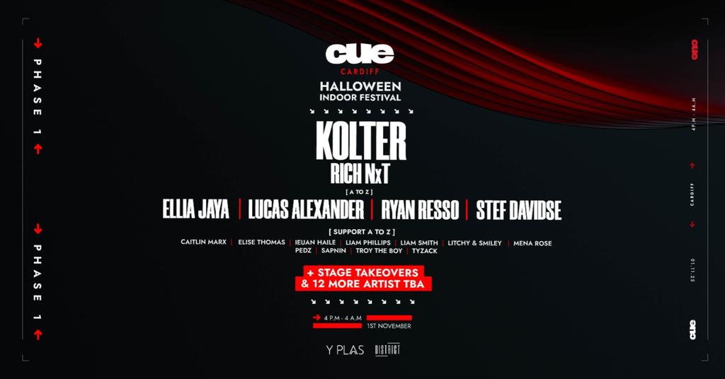 CUE Halloween Indoor Festival | Cardiff | 01.11