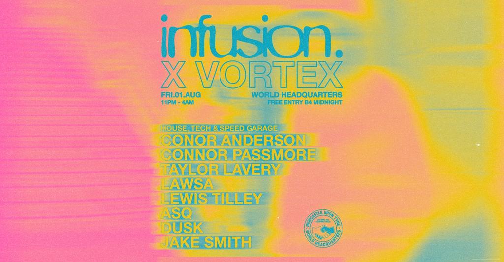 Infusion X Vortex - House/ Tech - Free Party World Headquarters