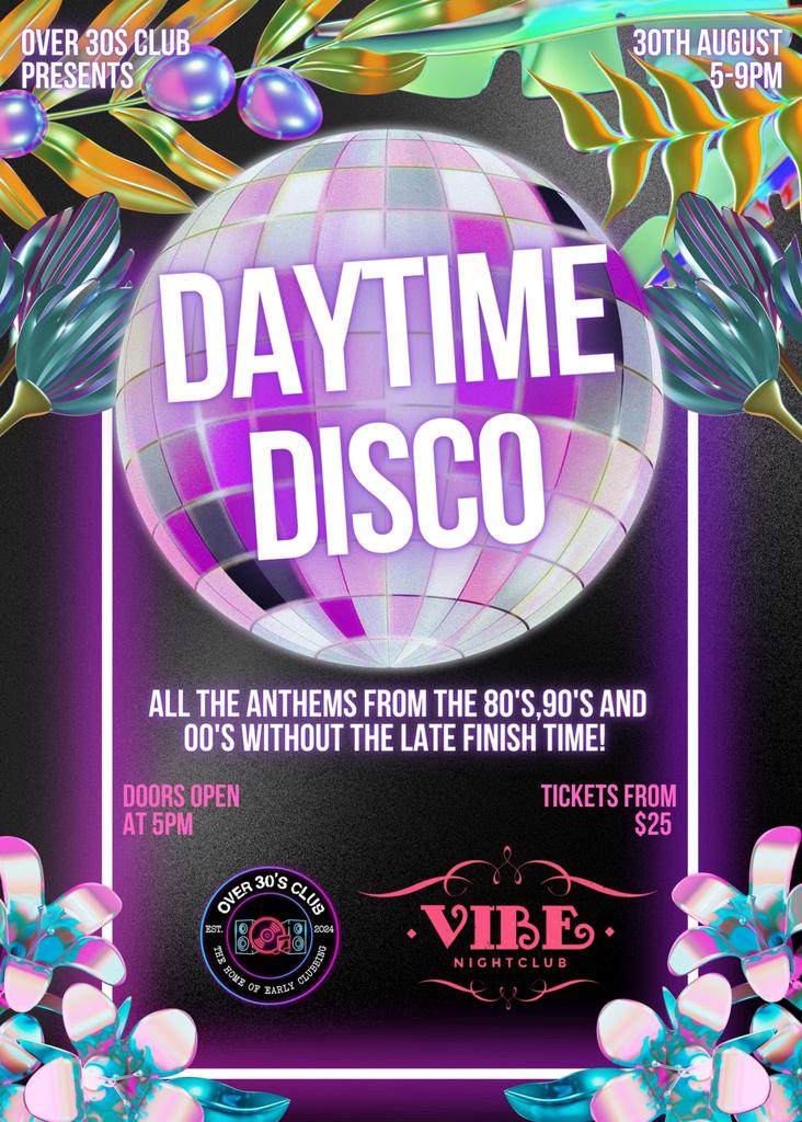 Over 30s Club Presents Daytime Disco - Geraldton Launch Party
