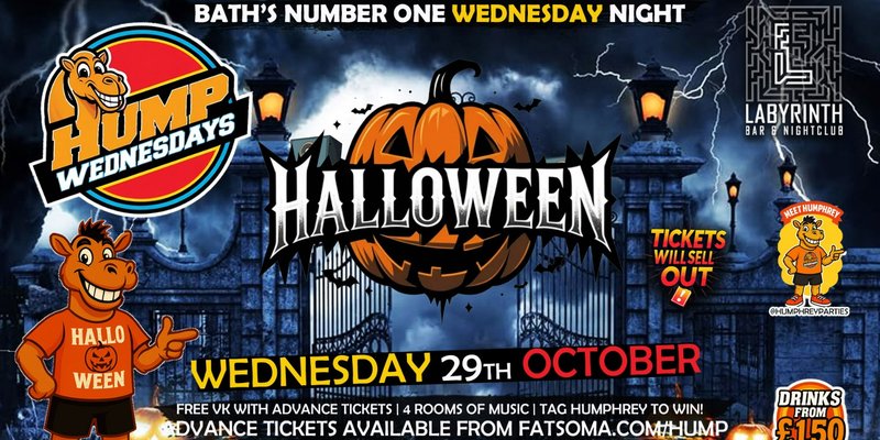 🐫 Hump Wednesdays | 😈🧟Halloween! 🎃👻 Bath's Number One Wednesday Night!