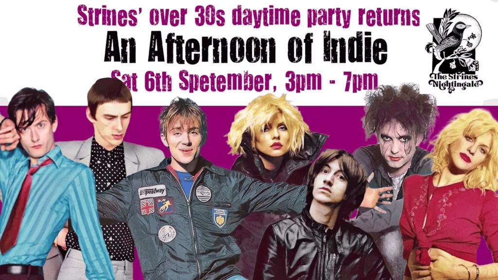 STRINES: An Afternoon of indie - Indie for the over 30s: 6th September, 3pm-7pm