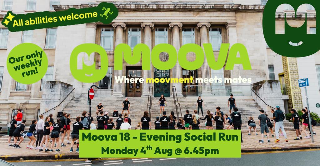 MOOVA MONDAYS 18 - Evening Social Run - Mon 4th Aug