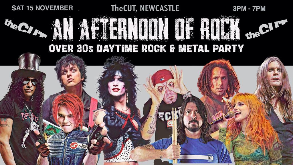 NEWCASTLE An Afternoon of Rock - Rock/Metal for the over 30s: 3pm-7pm, 15th November